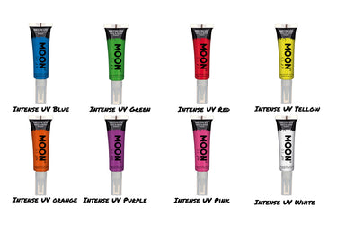 Moon Glow Intense UV Blacklight Face and Body Paint with Brush